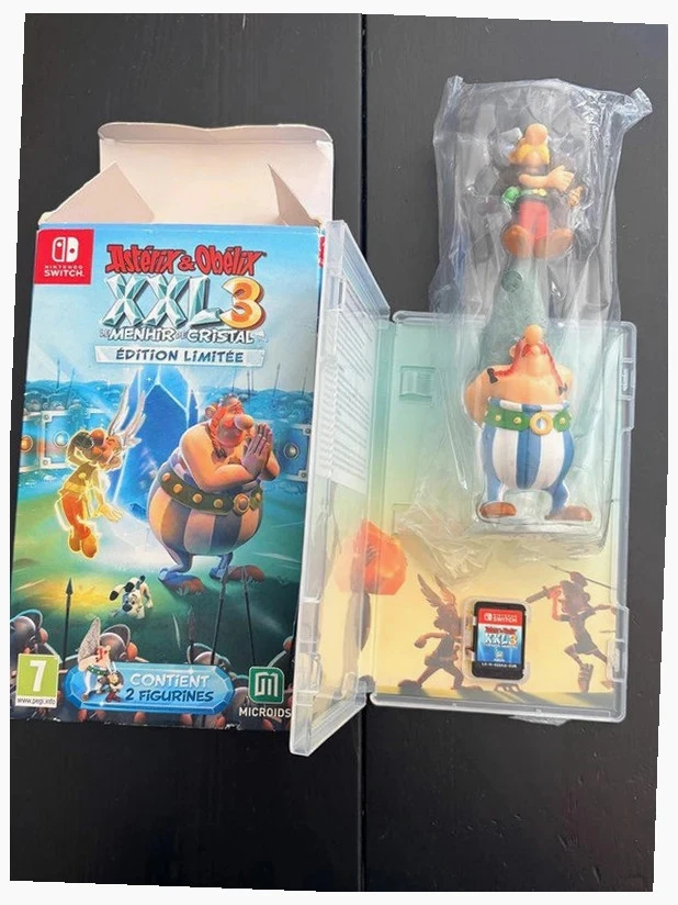 Astérix Obélix XXL 3 Menhir de Cristal Édition Limitée Switch 2 figurines